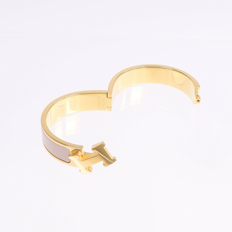 HERMES 金屬/琺瑯Clic H手鐲-7