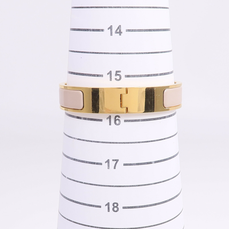 HERMES 金屬/琺瑯Clic H手鐲-8