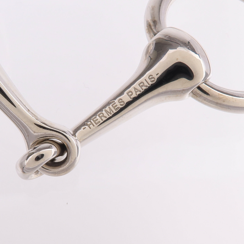 HERMES Palladium Plated Mors Scarf 90 Ring絲巾扣-5