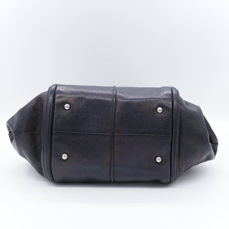 Tod's 托德斯 Shopping Media 黑色小牛皮手提包 肩背包 托特包 購物包-7