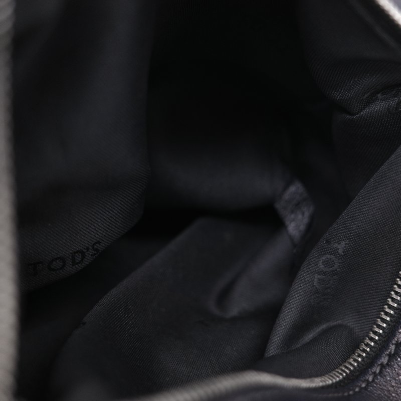 Tod's 托德斯 Shopping Media 黑色小牛皮手提包 肩背包 托特包 購物包-25