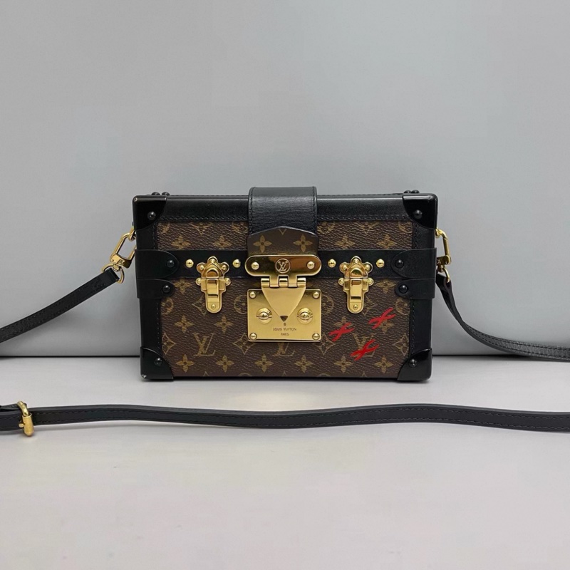 LV路易威登 petite malle老花黑色硬盒子-0