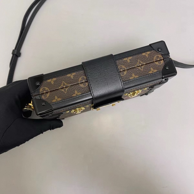 LV路易威登 petite malle老花黑色硬盒子-4