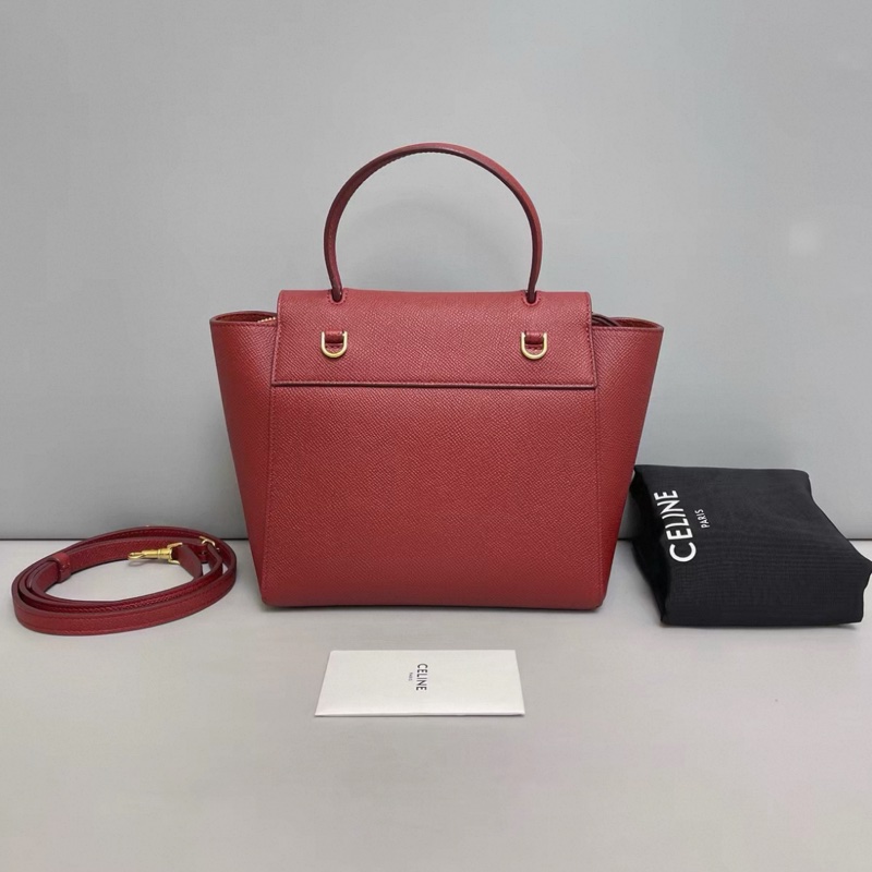 Celine賽琳 新標磚紅色nano鯰魚包-1