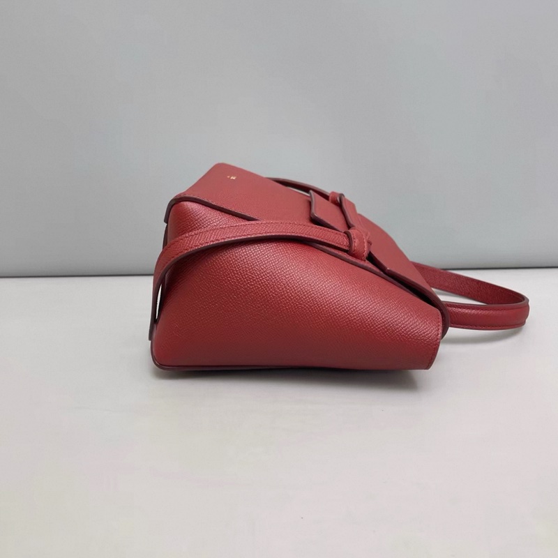 Celine賽琳 新標磚紅色nano鯰魚包-2