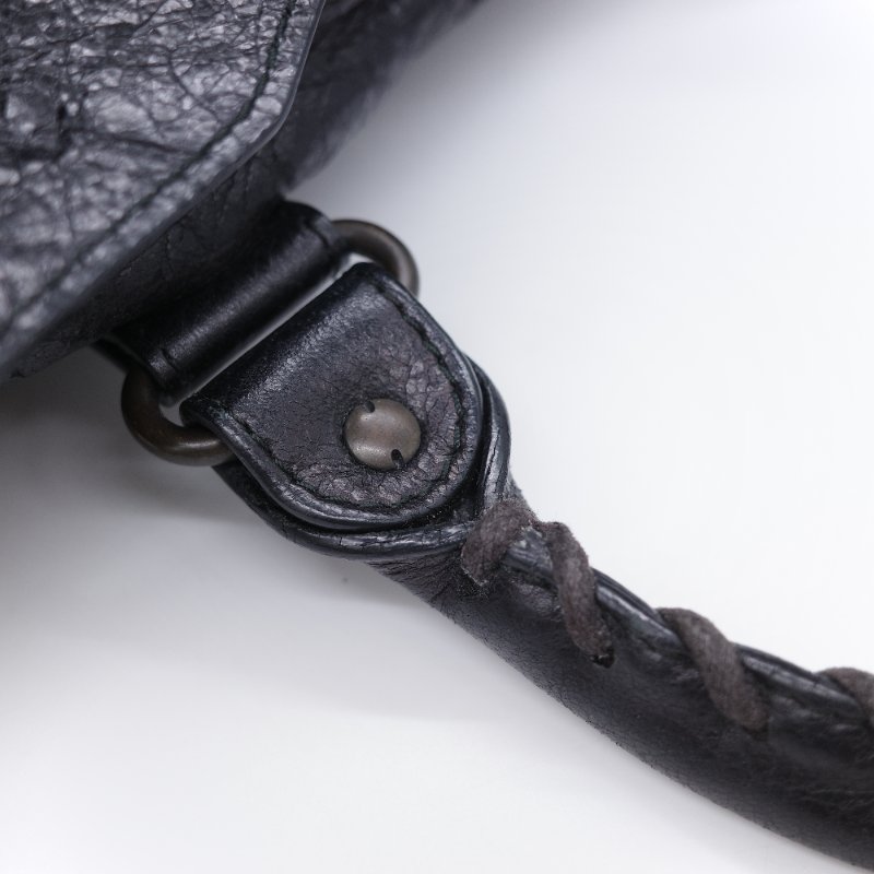 Balenciaga 巴黎世家 City 機車包 黑色 羊皮 手提包 肩背包 托特包-19