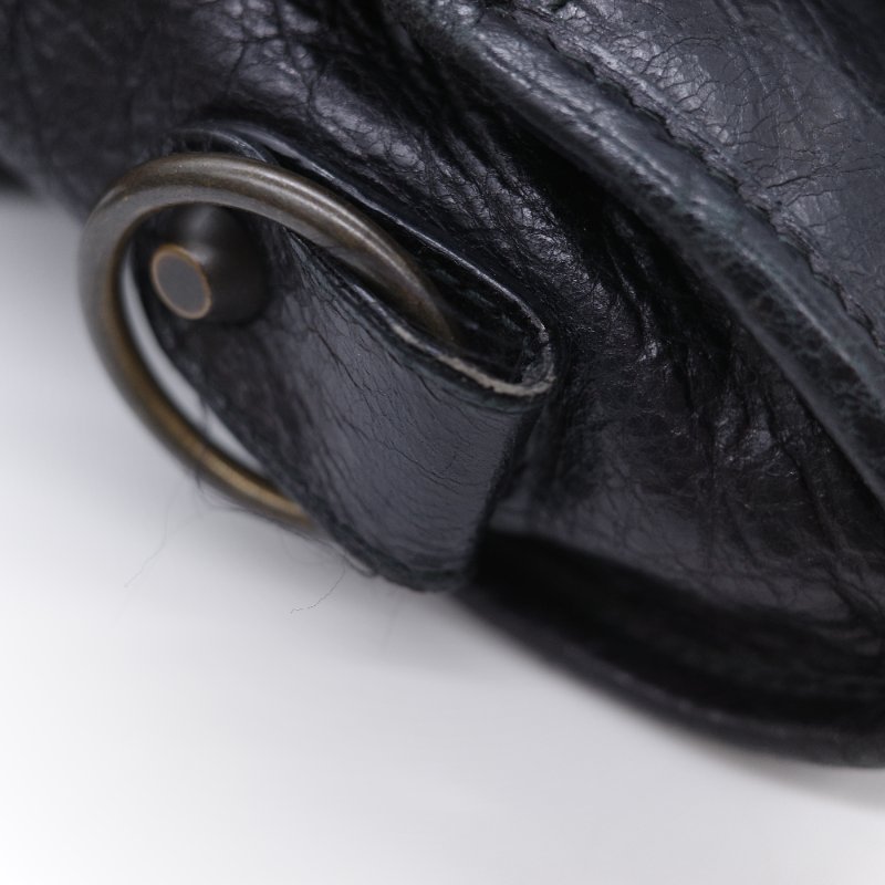 Balenciaga 巴黎世家 City 機車包 黑色 羊皮 手提包 肩背包 托特包-26