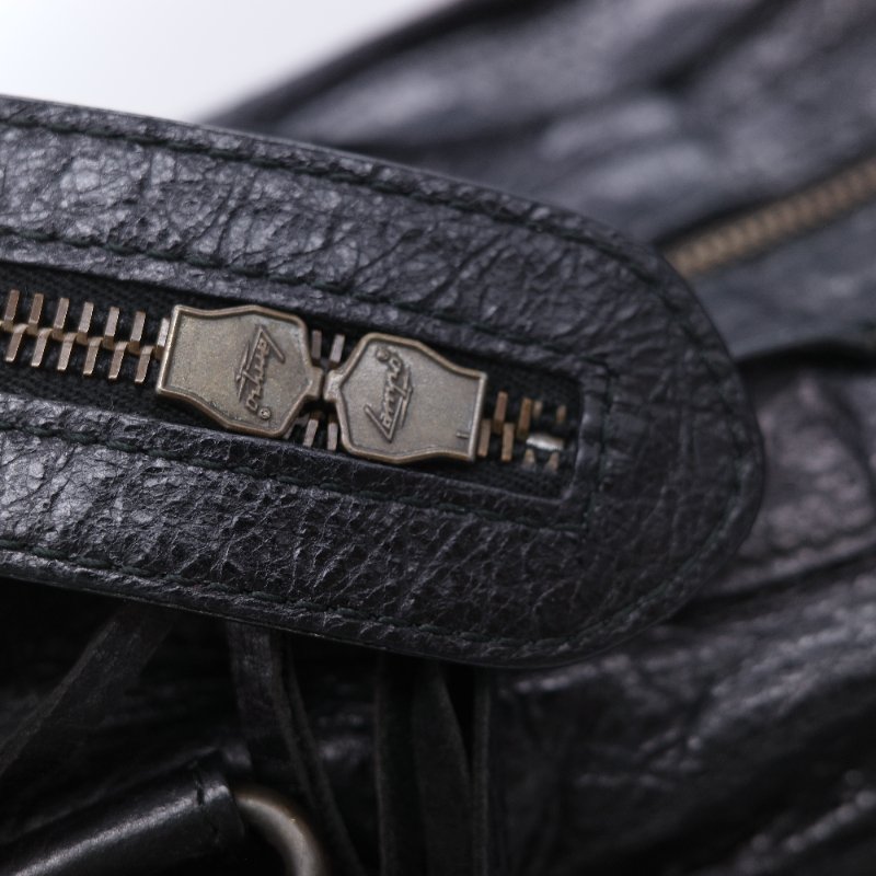 Balenciaga 巴黎世家 City 機車包 黑色 羊皮 手提包 肩背包 托特包-27