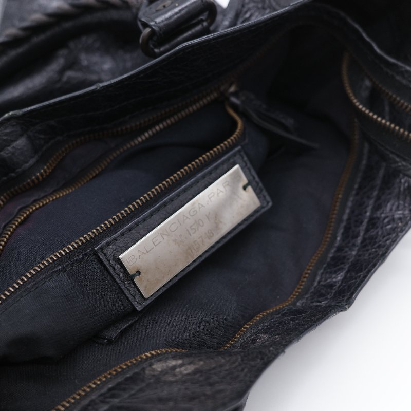 Balenciaga 巴黎世家 City 機車包 黑色 羊皮 手提包 肩背包 托特包-28