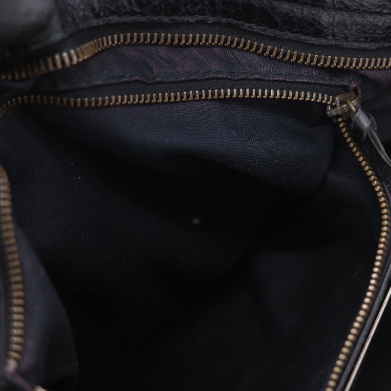 Balenciaga 巴黎世家 City 機車包 黑色 羊皮 手提包 肩背包 托特包-30