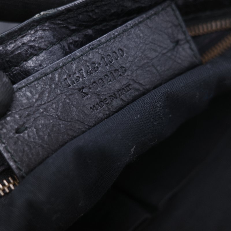 Balenciaga 巴黎世家 City 機車包 黑色 羊皮 手提包 肩背包 托特包-34