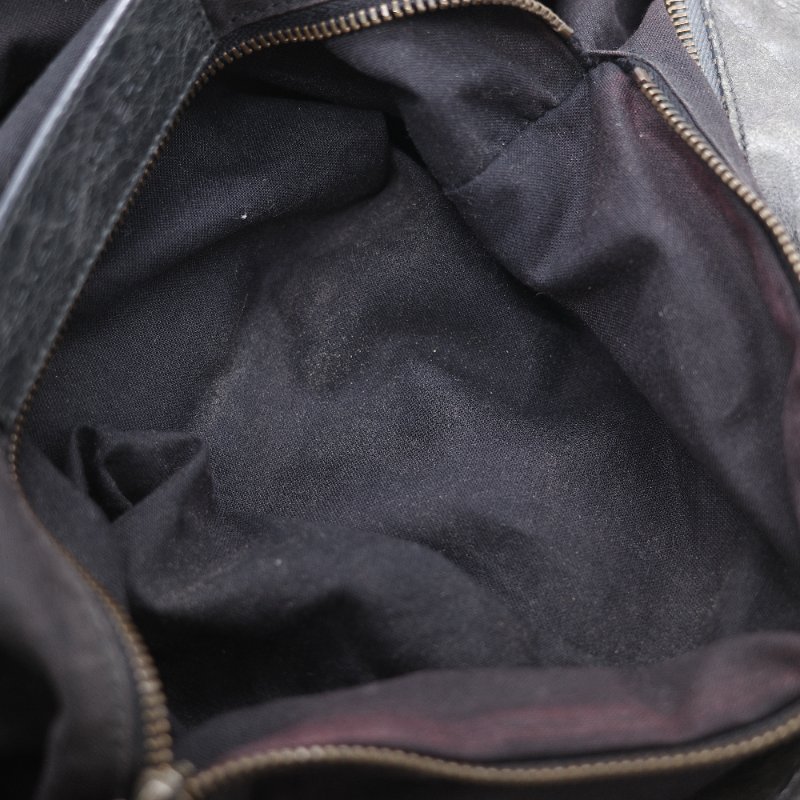 Balenciaga 巴黎世家 Twiggy 經典 灰色 羊皮 流浪感機車包 手提包-28