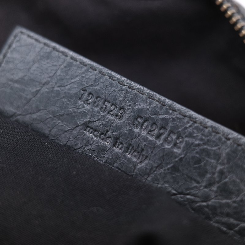 Balenciaga 巴黎世家 Twiggy 經典 灰色 羊皮 流浪感機車包 手提包-30