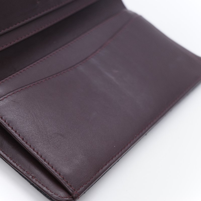 Chanel 香奈兒 經典 黑色菱格紋 顆粒小牛皮 銀扣 長夾-8