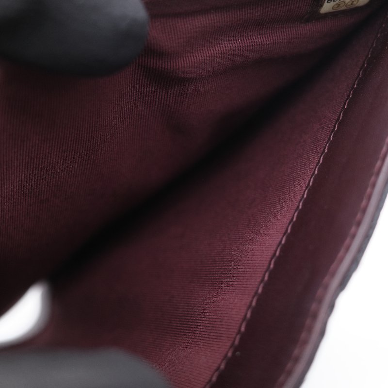 Chanel 香奈兒 經典 黑色菱格紋 顆粒小牛皮 銀扣 長夾-17