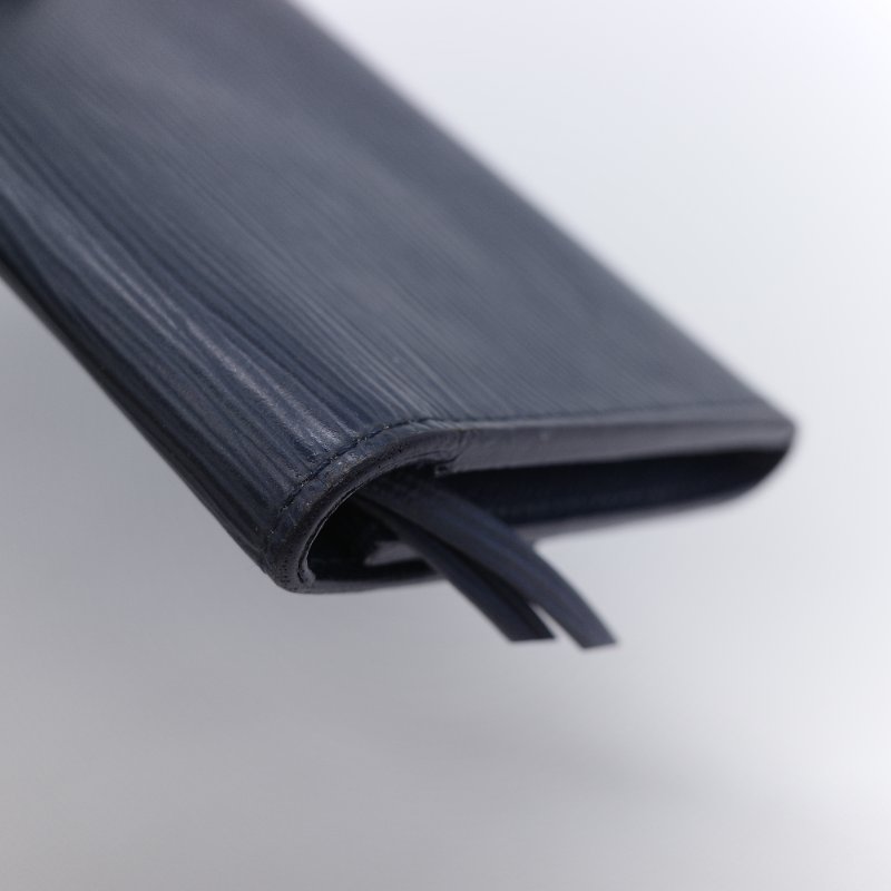 Louis Vuitton 路易威登 Emilie 靛藍色 Epi 水波紋 牛皮 長夾 錢包-7