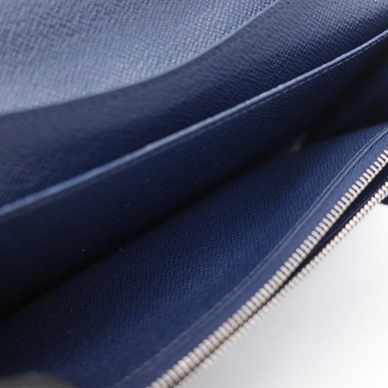 Louis Vuitton 路易威登 Emilie 靛藍色 Epi 水波紋 牛皮 長夾 錢包-16