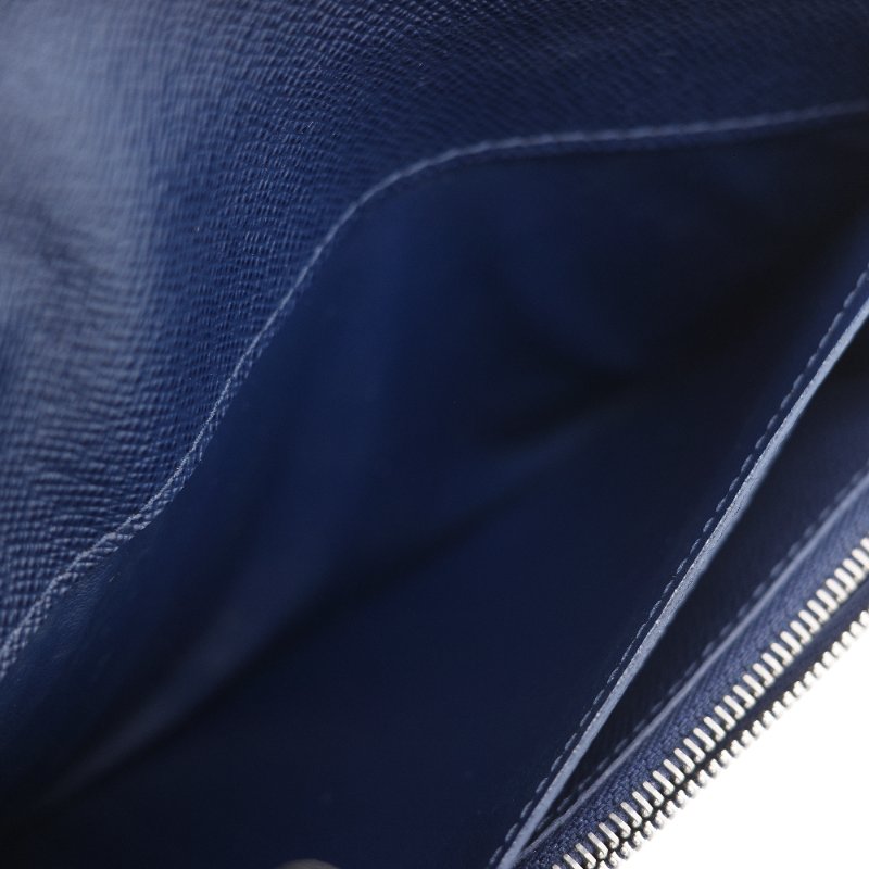 Louis Vuitton 路易威登 Emilie 靛藍色 Epi 水波紋 牛皮 長夾 錢包-20