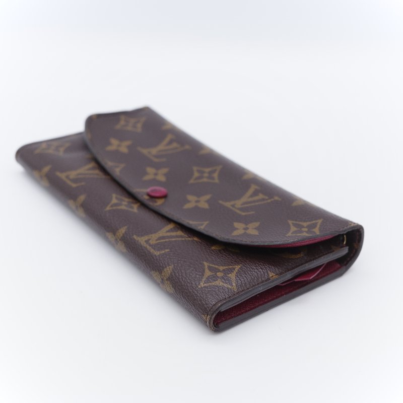 Louis Vuitton 路易威登 Emilie 經典老花 帆布 塗層帆布長夾-3