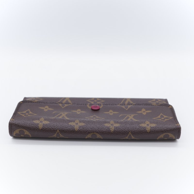 Louis Vuitton 路易威登 Emilie 經典老花 帆布 塗層帆布長夾-5