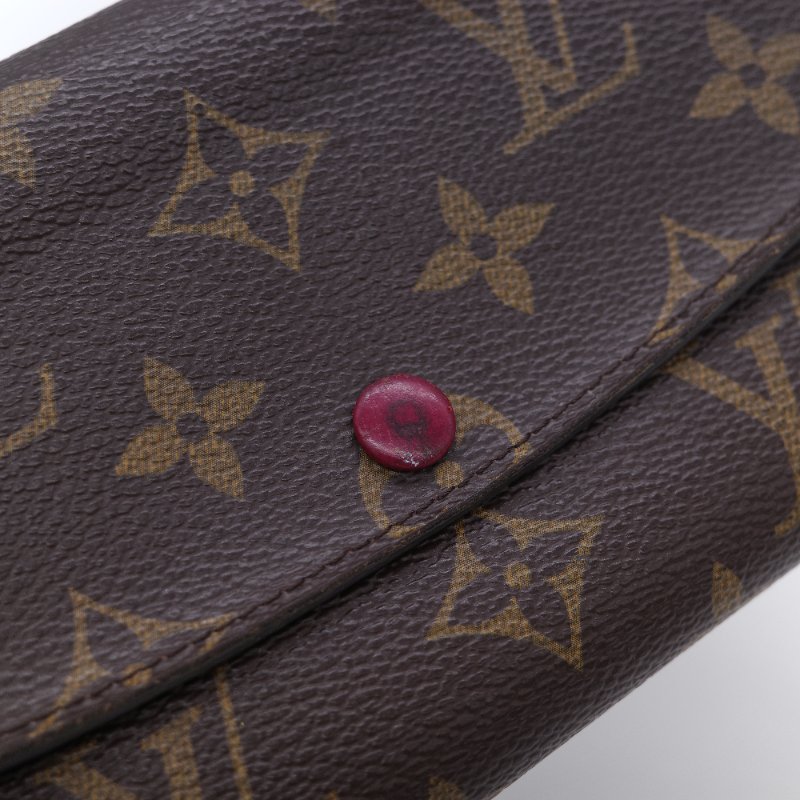 Louis Vuitton 路易威登 Emilie 經典老花 帆布 塗層帆布長夾-6