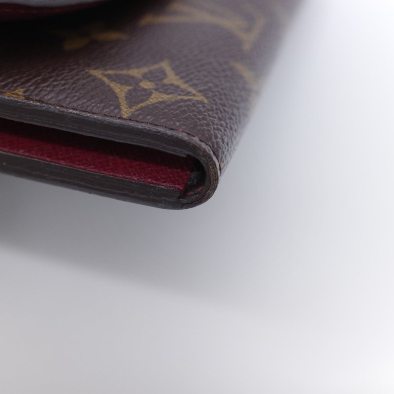 Louis Vuitton 路易威登 Emilie 經典老花 帆布 塗層帆布長夾-7