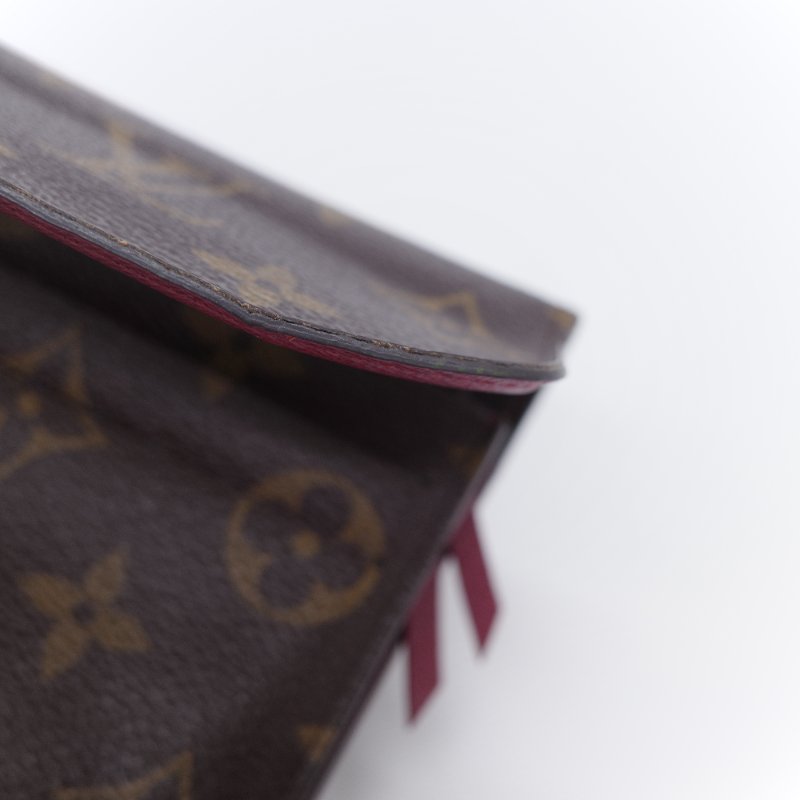Louis Vuitton 路易威登 Emilie 經典老花 帆布 塗層帆布長夾-10