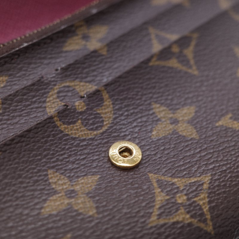 Louis Vuitton 路易威登 Emilie 經典老花 帆布 塗層帆布長夾-12