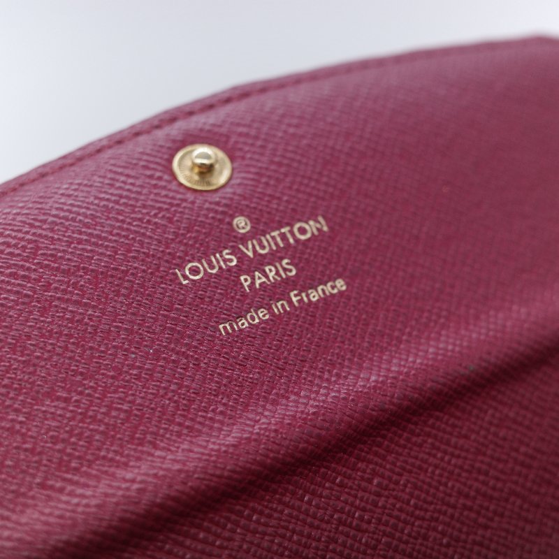 Louis Vuitton 路易威登 Emilie 經典老花 帆布 塗層帆布長夾-13