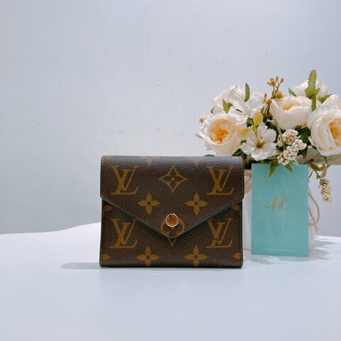 TW4773 Louis Vuitton Victorine Wallet Canvas Monogram Brow