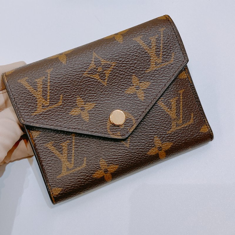TW4773 Louis Vuitton Victorine Wallet Canvas Monogram Brow-6