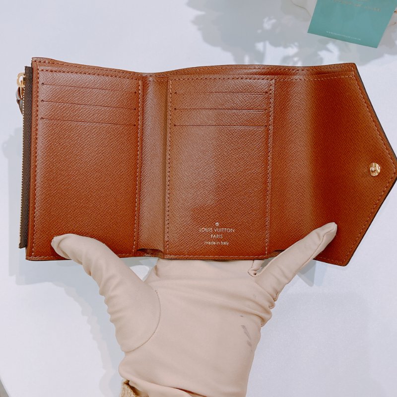TW4773 Louis Vuitton Victorine Wallet Canvas Monogram Brow-8
