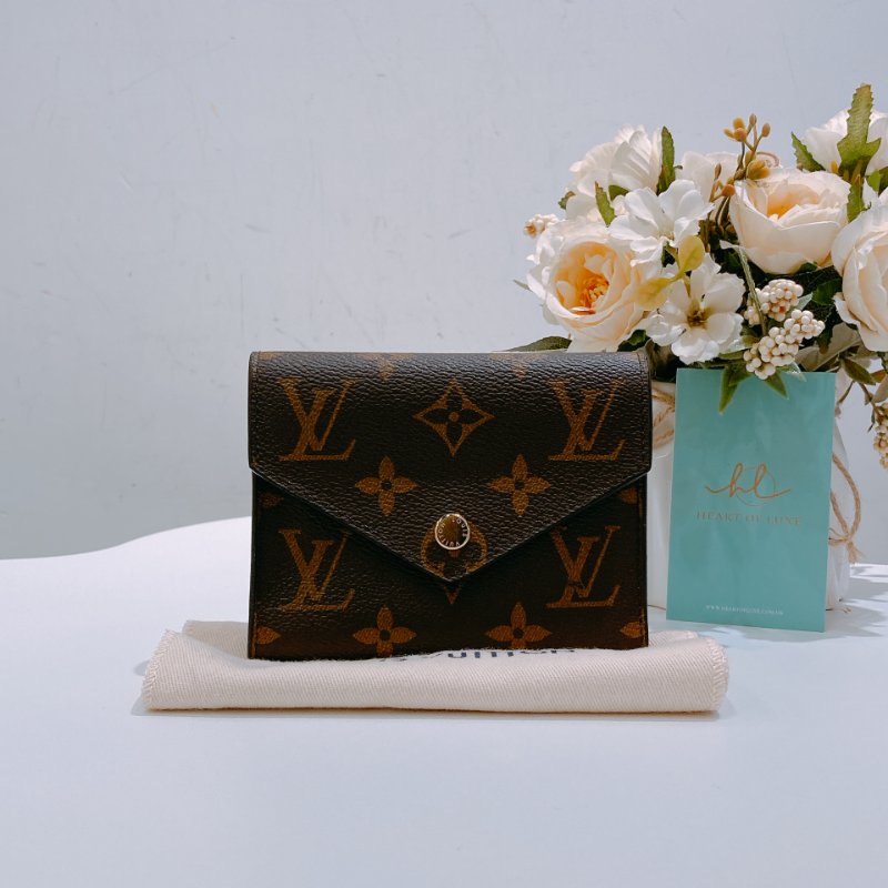 TW4773 Louis Vuitton Victorine Wallet Canvas Monogram Brow-12