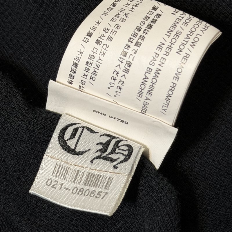 Chrome Hearts 克羅心 Hoodie Horseshoe Logo Scroll Cross Sleeve 黑色 帽T M 正品-21