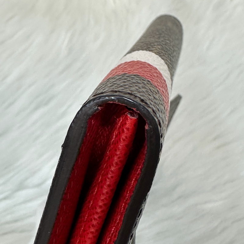 LV M60034 SARAH 原花字紋老花 門僮 信用卡拉鍊零錢長夾皮夾發財夾錢包-23