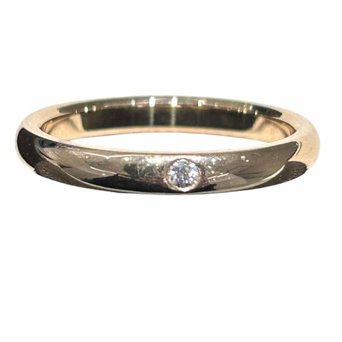 TIFFANY & CO. ELSA PERETTI 單鑽戒指 K18YG 黃K金 鑽石 SIZE 55.5