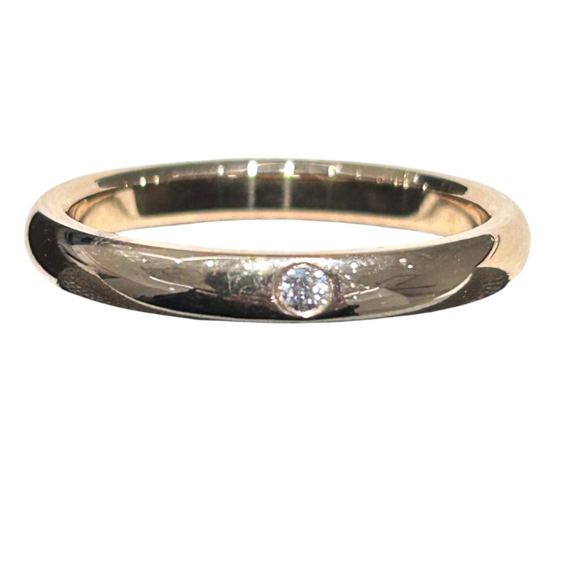 TIFFANY & CO. ELSA PERETTI 單鑽戒指 K18YG 黃K金 鑽石 SIZE 55.5-0