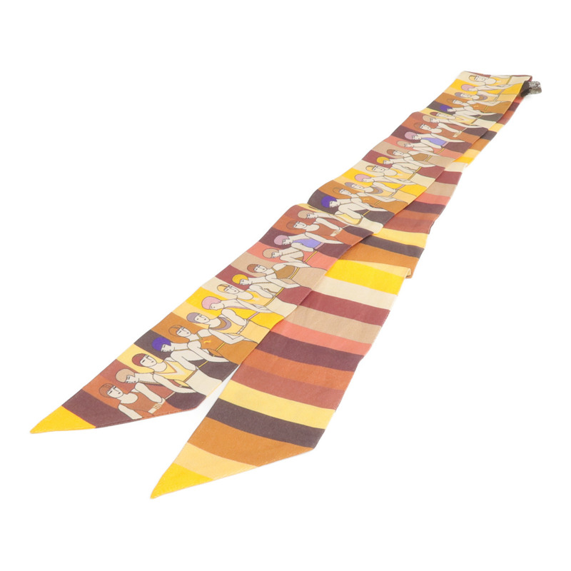 HERMES 絲質Twilly絲巾-1