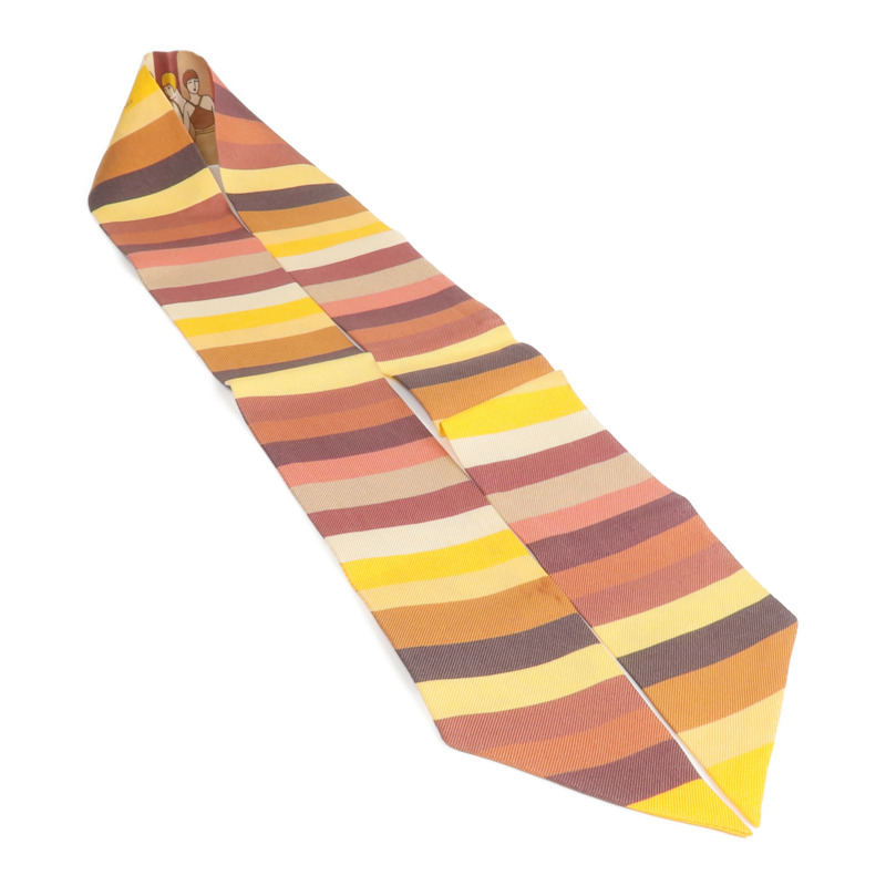 HERMES 絲質Twilly絲巾-3