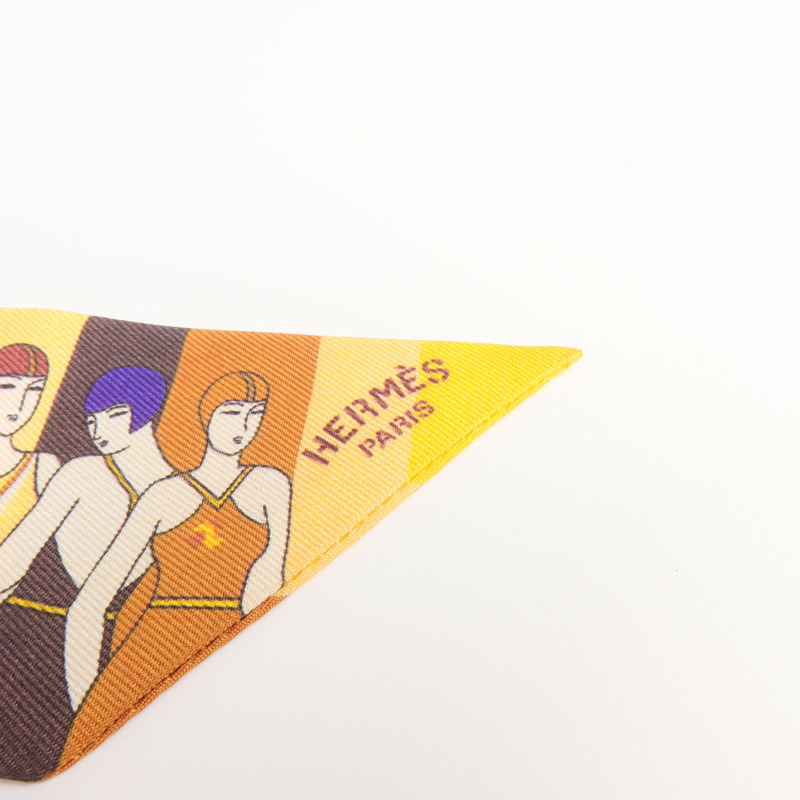 HERMES 絲質Twilly絲巾-4