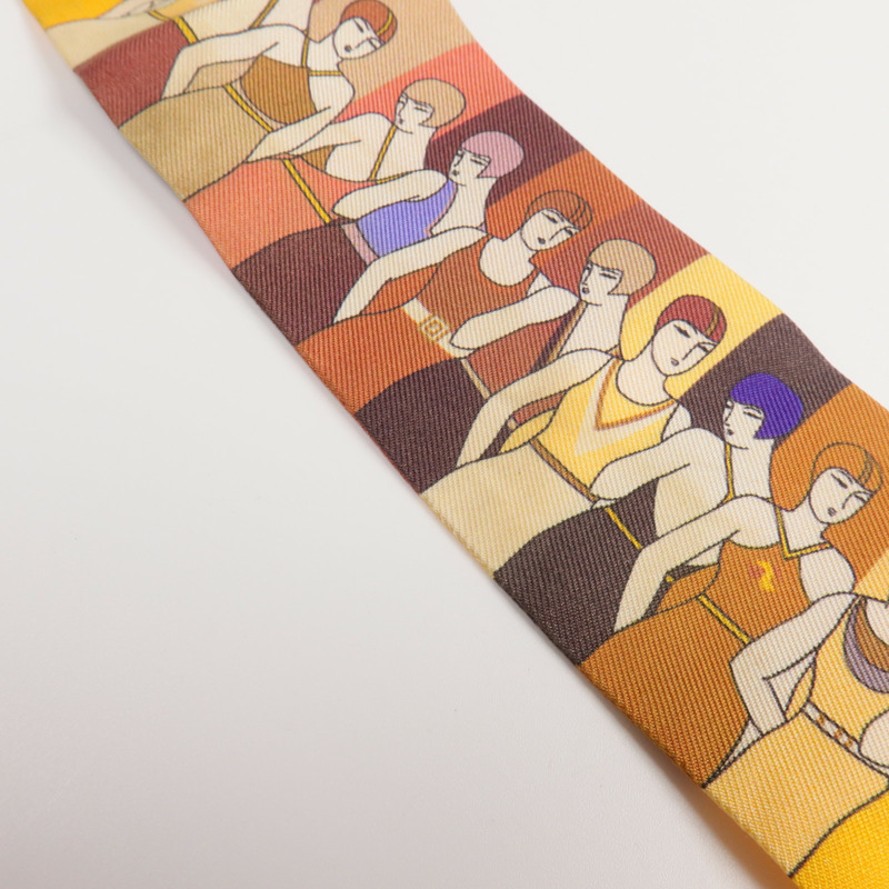 HERMES 絲質Twilly絲巾-8