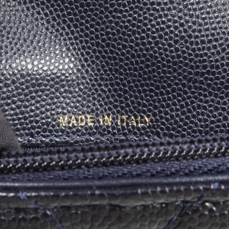 CHANEL 牛皮皮革Wallet金扣錢包-14