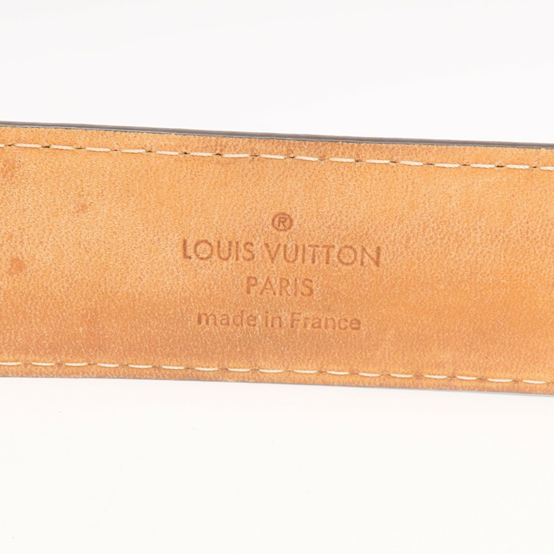 LOUIS VUITTON Damier Ceinture Ellipse Belt金扣皮帶-6