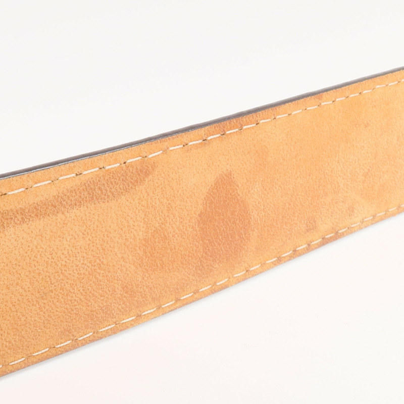 LOUIS VUITTON Damier Ceinture Ellipse Belt金扣皮帶-9