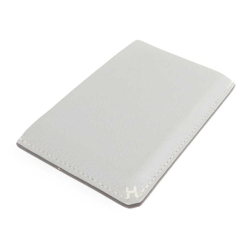 HERMES Evercolor皮革Card Case卡片套Gris Meyer-3