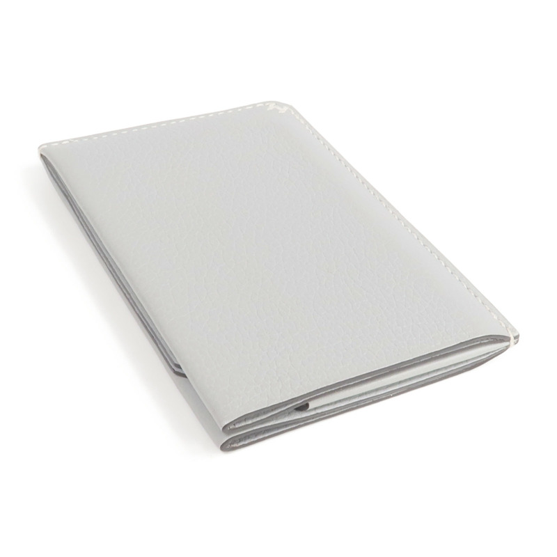 HERMES Evercolor皮革Card Case卡片套Gris Meyer-4