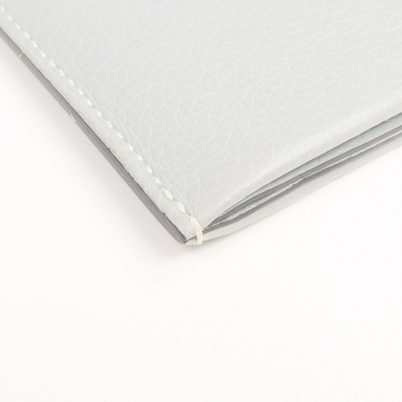 HERMES Evercolor皮革Card Case卡片套Gris Meyer-11