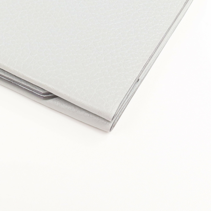 HERMES Evercolor皮革Card Case卡片套Gris Meyer-12