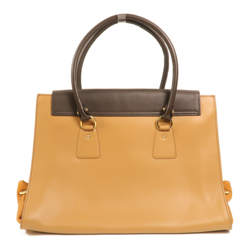 Salvatore Ferragamo 牛皮皮革Gancini Bag金扣手挽袋-1