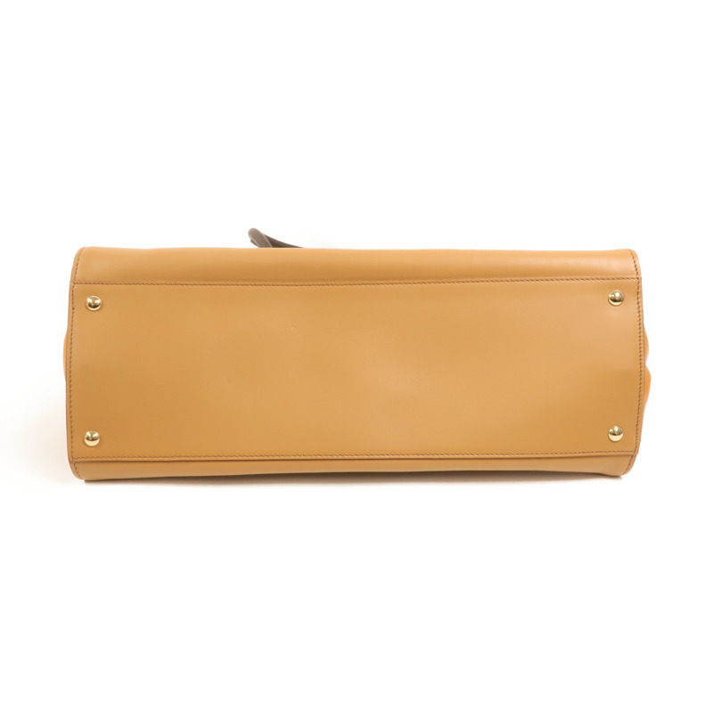 Salvatore Ferragamo 牛皮皮革Gancini Bag金扣手挽袋-3